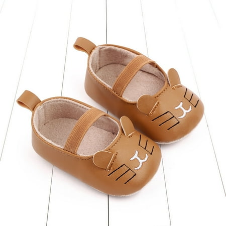 

Quealent Baby Sneakers Cozie Fleece Baby Booties Unisex For Newborns and Infants Brown 0 Months