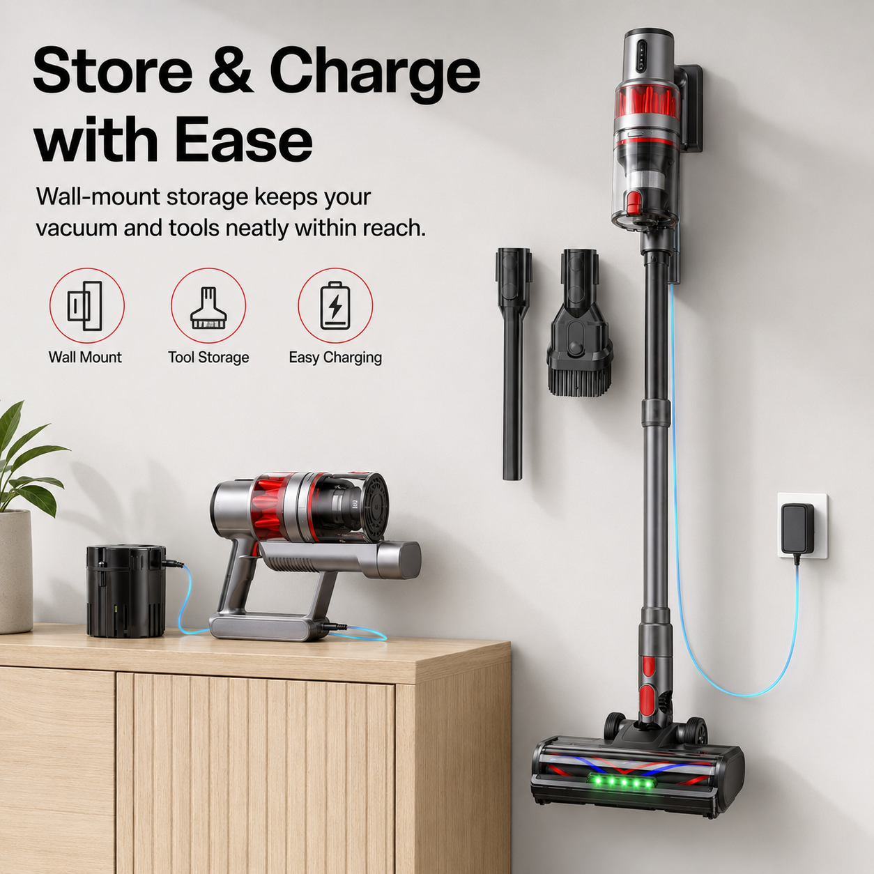 Amumu V10 Cordless Stick Vacuum Cleaner photo 5