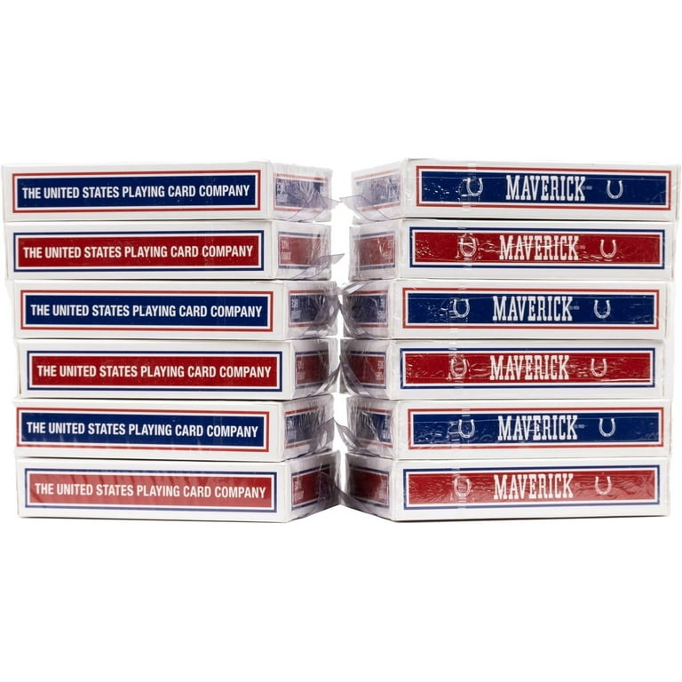 MAVERICK Playing Cards, Standard Index, Plastic Coated, Poker Size