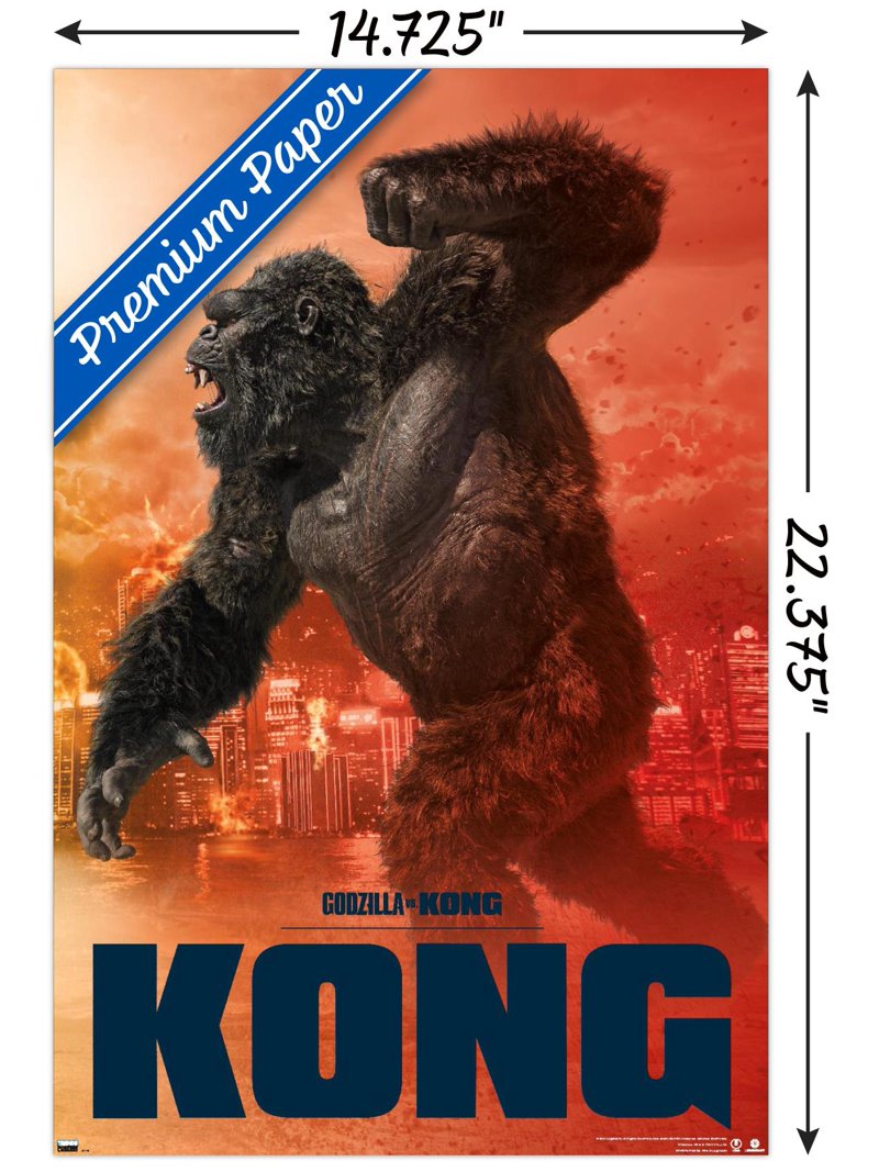 Godzilla vs. Kong - Kong Wall Poster, 14.725