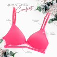 thumbnail image 5 of Alyce Ives Intimates Lightly Padded Bras for Girls, Teens and Petite Women, Solids with Lace Trim, 30A, 6 Pack, 5 of 7