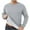 Silver, variant on GigrtiJin Men's Warm Thick Pullover Tops Solid Color Casual Round-Neck Shirts Long Sleeves Fashion Loose Basic Blouse