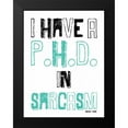 thumbnail image 2 of Grey, Jace 12x14 Black Modern Framed Museum Art Print Titled - Sarcasm, 2 of 5