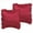 Burgundy, variant on PiccoCasa 2Pcs Satin Pillowcases Ruffled Pillow Shams, King Black