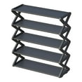 thumbnail image 1 of Yeacher 5 Tier Shoe Rack X Shape Shoe Organizer Dustproof Storage Shelf Galvanized Steel Non-Woven, 1 of 8