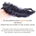 thumbnail image 2 of DIGUAN Wide Fishtail 2 Strands Synthetic Hair Braided Headband Classic Chunky Plaited Braids Elastic Stretch Hairpiece Women Girl Beauty accessory,59g Bohemian (Highlighted Purple), 2 of 4