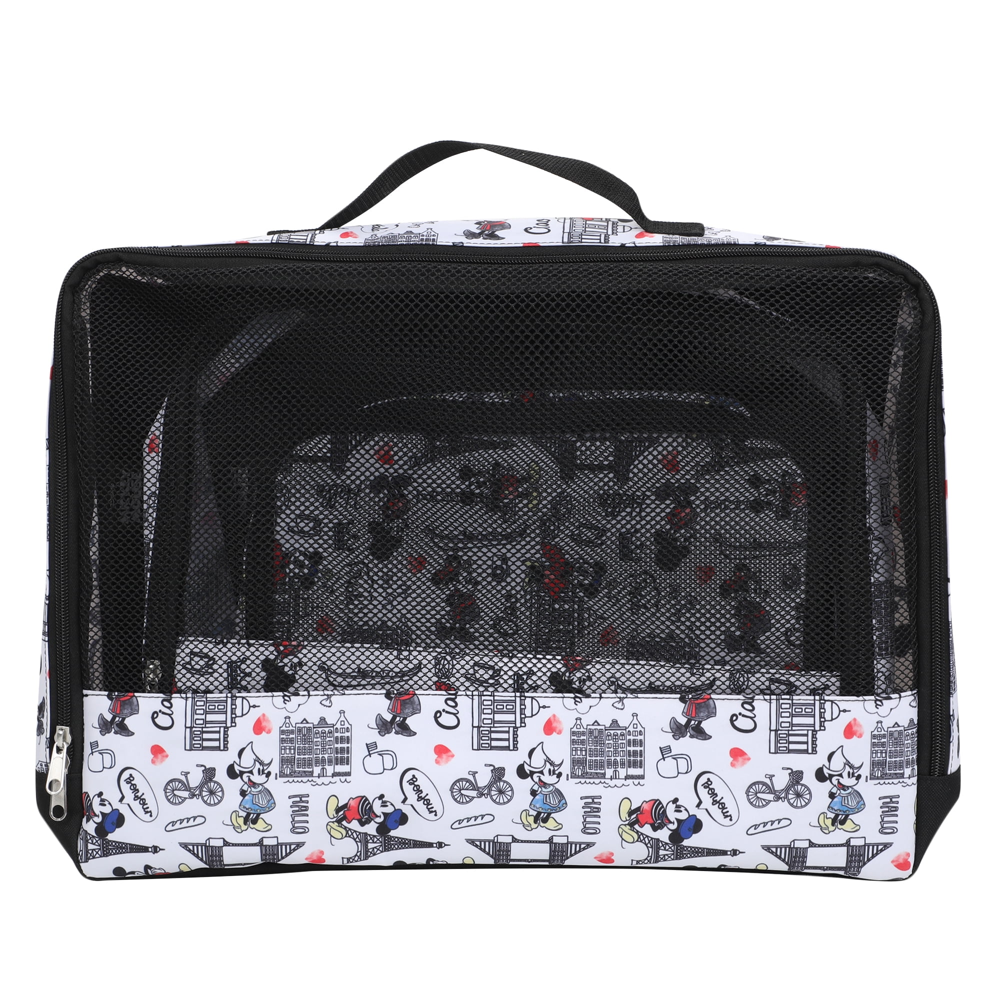 Mickey Mouse Mickey & Minnie In Paris 3-Pack Packing Cubes With Hang Tag