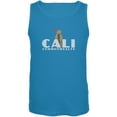 thumbnail image 1 of CALI Snowboard Bear Turquoise Adult Tank Top, 1 of 1