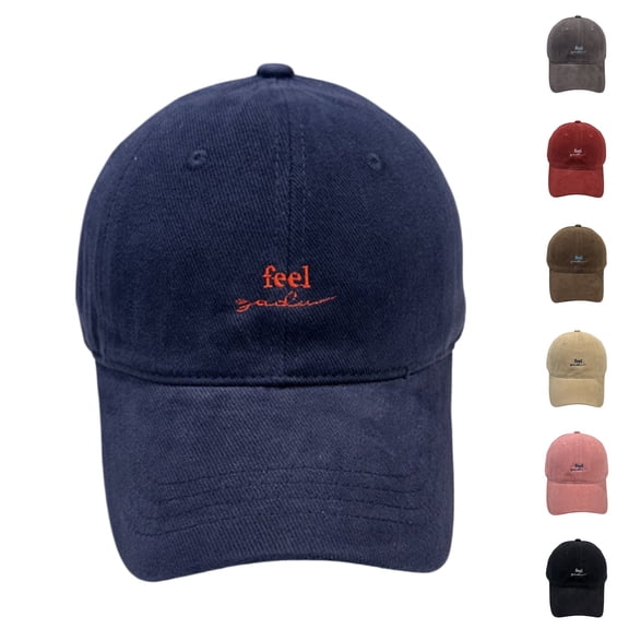 Only Moment Black Vintage Washed Distressed Baseball Cap Cotton Embroidery - Washed Adjustable Usa Dad Hat for Women One Size