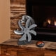 thumbnail image 5 of Estufas alimentadas por calor Ventilador Accs Robusto Práctico con herramienta de temperatura Decoración Ventilador de chimenea de trabajo silencioso Gris BLESIY Ventilador de chimenea, 5 of 8