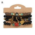thumbnail image 2 of Meidiya 4Pcs/Set Bohemian Stackable Beads Bracelets for Women Boho Multilayer Stretch Bracelet Set Statement Tassel Pendant Bohemia Beads Bangles Jewelry, 2 of 7