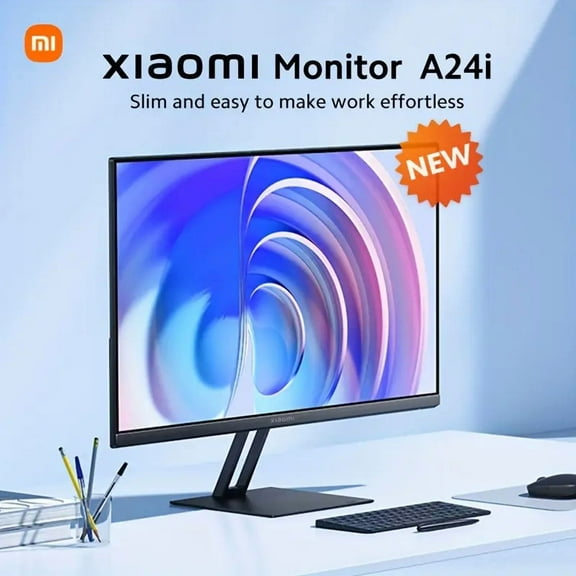 24-inch 100Hz Xiaomi Monitor, Ultra-slim 7.5mm IPS FHD 1080p Professional Calibration Wall Mounting Smooth and Stable Image Computer Screen Desktop Monitor (Xiaomi Direct)