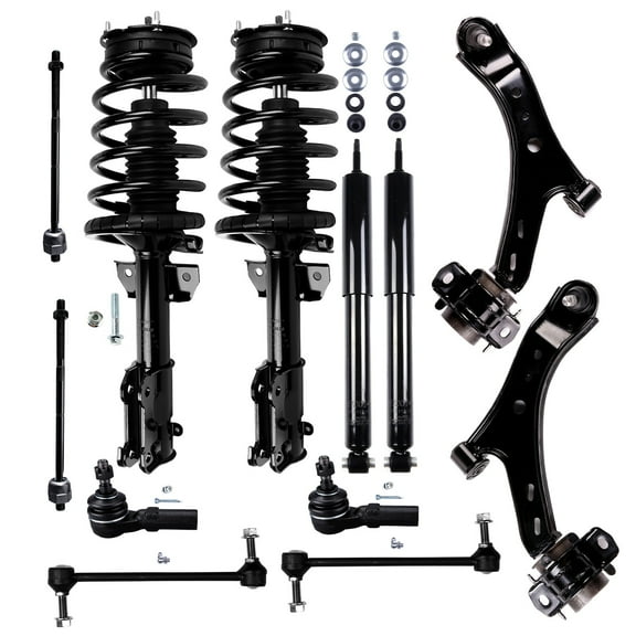 cciyu Struts Suspension Kit for Ford Mustang 2005-2009, Includes Complete Struts Assembly,Control Arm and Ball Joint Assembly,Tie Rod End,Shock absorber,Stabilizer Bar Link Kit