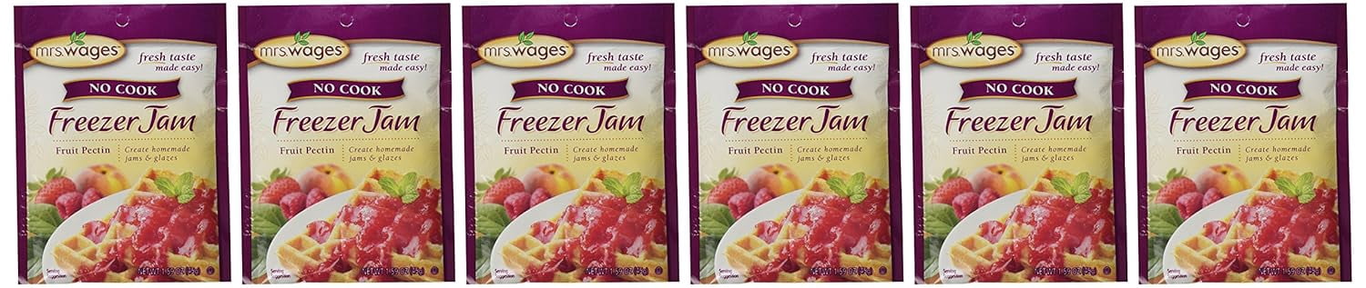 Mrs. Wages No Cook Freezer Jam Fruit Pectin 1.59 oz. (6 Packets)