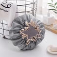 thumbnail image 7 of Double Layer Waterproof Shower Cap For Women Soft PEVA Elastic Hair Protector For Bathing And Skincare, 7 of 7