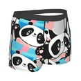 thumbnail image 3 of Naloa Panda Cute Pink Hearts Print Mens Underwear - Boxers for Men, Classic Briefs for Men, 3 of 9