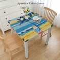 thumbnail image 2 of nygtbtfer Summer Windsurf Table Cloth Palm Tree Flowers Round Tablecloth Washable Table Cover for Kitchen Outdoor Valentines Day Decor, 2 of 7