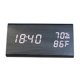 thumbnail image 4 of Wooden Alarm Clock, Smart LED Digital Clock for Bedroom/desks, Upgraded with Time Temperature, Adjustable Brightness and Voice, 4 of 5