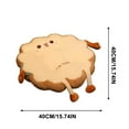 thumbnail image 3 of 15.74 inch Toast Pillow Pad, Kawaii Plush Toy Funny Food Plush Pad, for Office, Bedroom Seats, Valentine's Day, Christmas Birthday Gift, 3 of 6