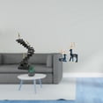thumbnail image 2 of Conjunto de estatuas abstractas de resina: Pensador y reno. Figuras decorativas únicas para estantería, escritorio, mesa, sala de estar, oficina y dec, 2 of 8