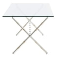 thumbnail image 3 of Safavieh Table d'Appoint en Brogène de Fer et Verre en Argent, 3 of 5