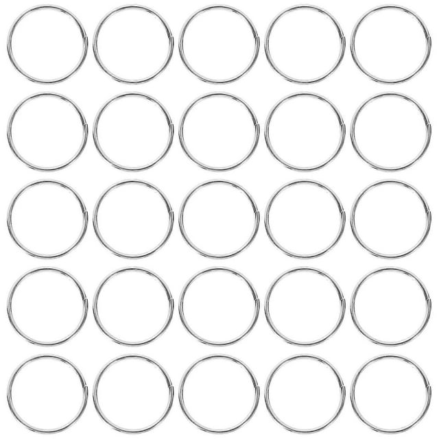 200Pcs Metal Split Rings Small Round Key Rings Metal Keychain Rings Keychain Round Key Rings