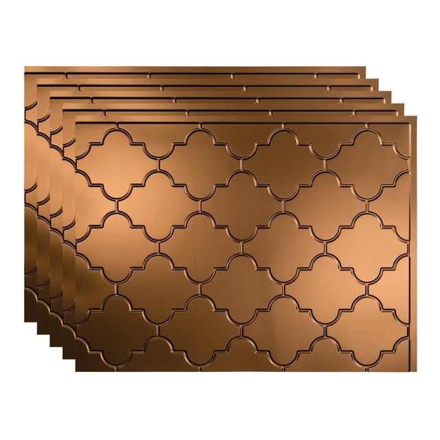 FASÄDE 18in x 24in Monaco Oil Rubbed BronzeBacksplash Panel (5 Pack)