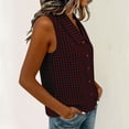 thumbnail image 6 of Lzobxe Tank Top for Women Loose Fit High Neck Sleeveless Button down Tops Casual Summer Flowy Cami Shirts Blouse ,Sizes S-3XL, 6 of 8