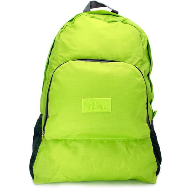 Miami Carryon TLFDBPGR 17 x 12.5 in. Water-resistant Foldable Backpack & Daypack Green