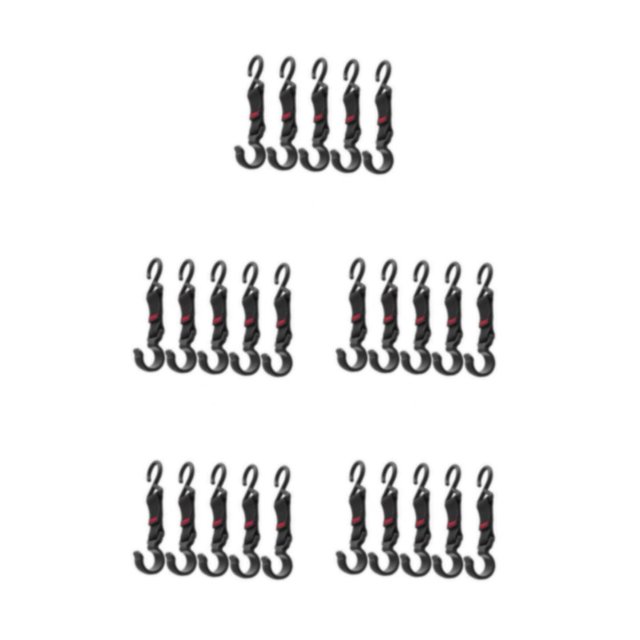 ZheElen 5Pcs Strap S-Hook Awning Brackets Storage Hooks Hook Camping Hanging Rack 5Set