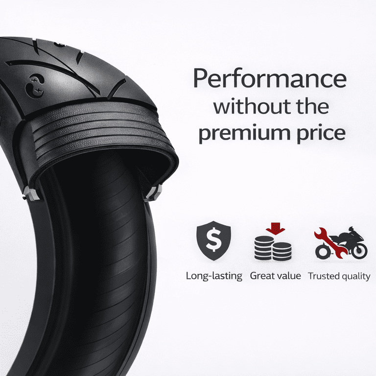 MMT® S1-XX High-Performance 190/55-17 Rear Motorcycle Tire 75W