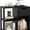 Black, variant on 3 Cube Bookcase with Drawer, 2 Tier Bookshelf for Small Space, Modern Freestanding Display Rack with Open Shelves, White Book Case, Wood Cube Storage Organizer Bedroom Living Room