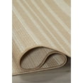 thumbnail image 4 of FH Home Flat Woven Outdoor Rug - Waterproof, Easy to Clean, Stain Resistant - Premium Polypropylene Yarn - Modern Geometric Kilim - Patio, Deck, Porch, Balcony - Mesa - Beige - 2ft 7in x 4ft 11in, 4 of 5