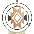 thumbnail image 4 of DecMode Multi Colored Metal Macrame Wall Decor with Fringe Detailing (2 Count), 4 of 8