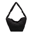 thumbnail image 2 of Bolso de hombro acolchado para mujer, bolso de mano versátil de Color sólido, bolso diario para mujer, 2 of 9