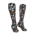thumbnail image 3 of Xecao Colorful Screws Print Calf Socks Seamless Toe, Knee High Long Socks, Sports Socks Trouser Socks for Women and Men-One Size, 3 of 8