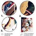 thumbnail image 3 of Designart "Slam Dunk on the Basketball Court" Sport Basketball Metal Art Living Room, 3 of 5