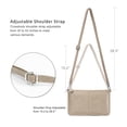 thumbnail image 4 of Bolso tipo bandolera tipo cartera con forma de cartera en piel auténtica, 4 of 6