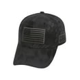 thumbnail image 1 of Top Headwear USA Double Patch Adjustable Baseball Cap - Honeycomb Black, 1 of 2