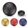 thumbnail image 3 of facefd Steel Tongue Drum 13 Notes 12 Inch Handpan Steel Drum Hand Drums Percussion Instrument red, 3 of 5