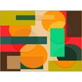 thumbnail image 2 of Homawoo, Richard 32x25 White Modern Wood Framed Museum Art Print Titled - Symphony Color Collage, 2 of 4