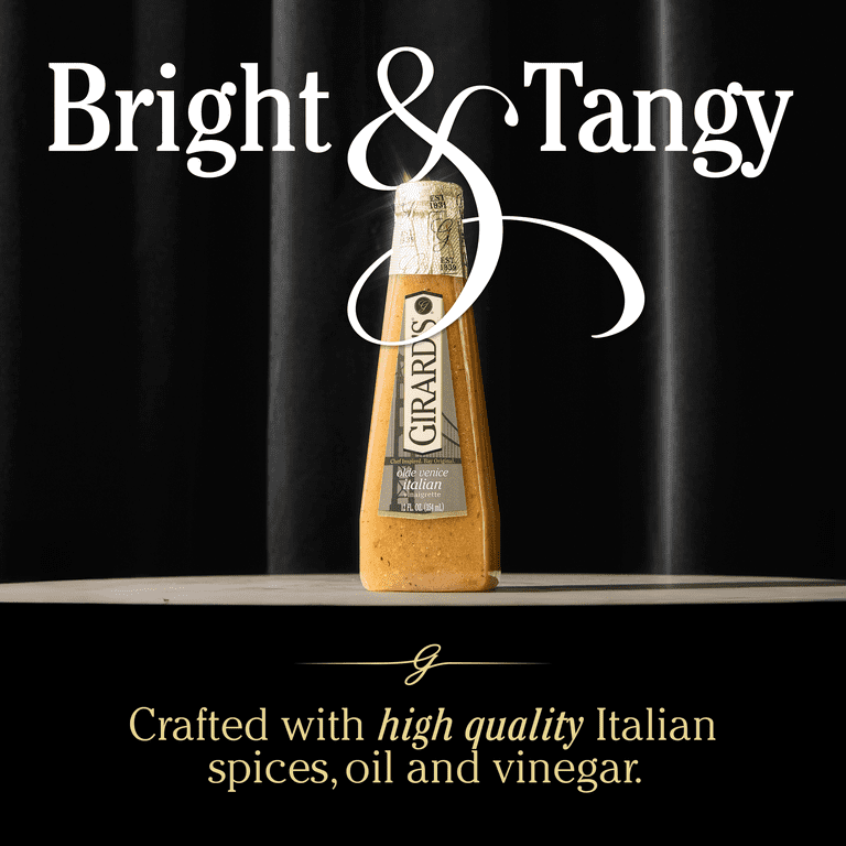Girard's, Italian Vinaigrette Dressing, 12 fl oz, Gourmet Salad