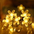 thumbnail image 3 of Cadena de luces LED solares de cerezo para exteriores, impermeables, para Navidad, vacaciones, dormitorio, decoración, 3 of 5