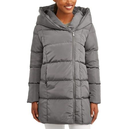Women's Asymmetrical Shawl Collar Parka
