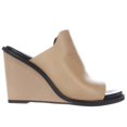 thumbnail image 3 of Womens French Connection Pandra Peep-Toe Wedge Mules - Almost Nude, 3 of 6