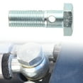 thumbnail image 3 of 2 Set Universal Auto Banjo Bolt Brake Line Fitting Adapter Kit M10 x 1.0 with 10mm ID Washer, 3 of 6