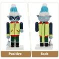 thumbnail image 2 of Creative Cartoon Animal Element Nutcracker Ornament Delicate Desktop Wooden Nutcracker Decoration, 2 of 8