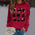 thumbnail image 2 of Bibifish Womens Sweatshirts Animal Pattern Graphic Crewneck Sweatshirts Loose Long Sleeve Pullover Tops Casual Fall Outfits, 2 of 4
