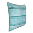 thumbnail image 2 of Haiem Teal Turquoise Wood Print Velvet Soft Solid Decorative Square Throw Pillow Covers Set with Elegant Piping Christmas Cushion Case for Sofa Bedroom Car-18"x18", 2 of 8