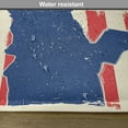 thumbnail image 6 of Ambesonne 4th of July Place Mats Set of 4, Grunge Flag Design, Standard Size, Vermilion Navy Blue, 6 of 6